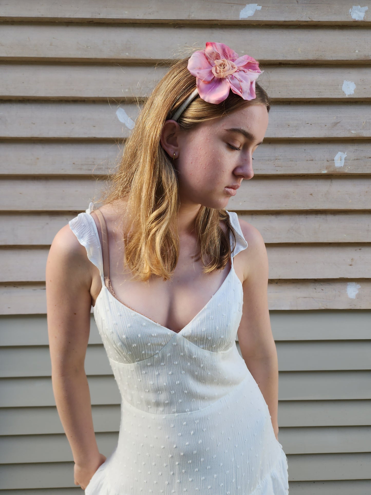Hand-made wedding and bridal flower head band