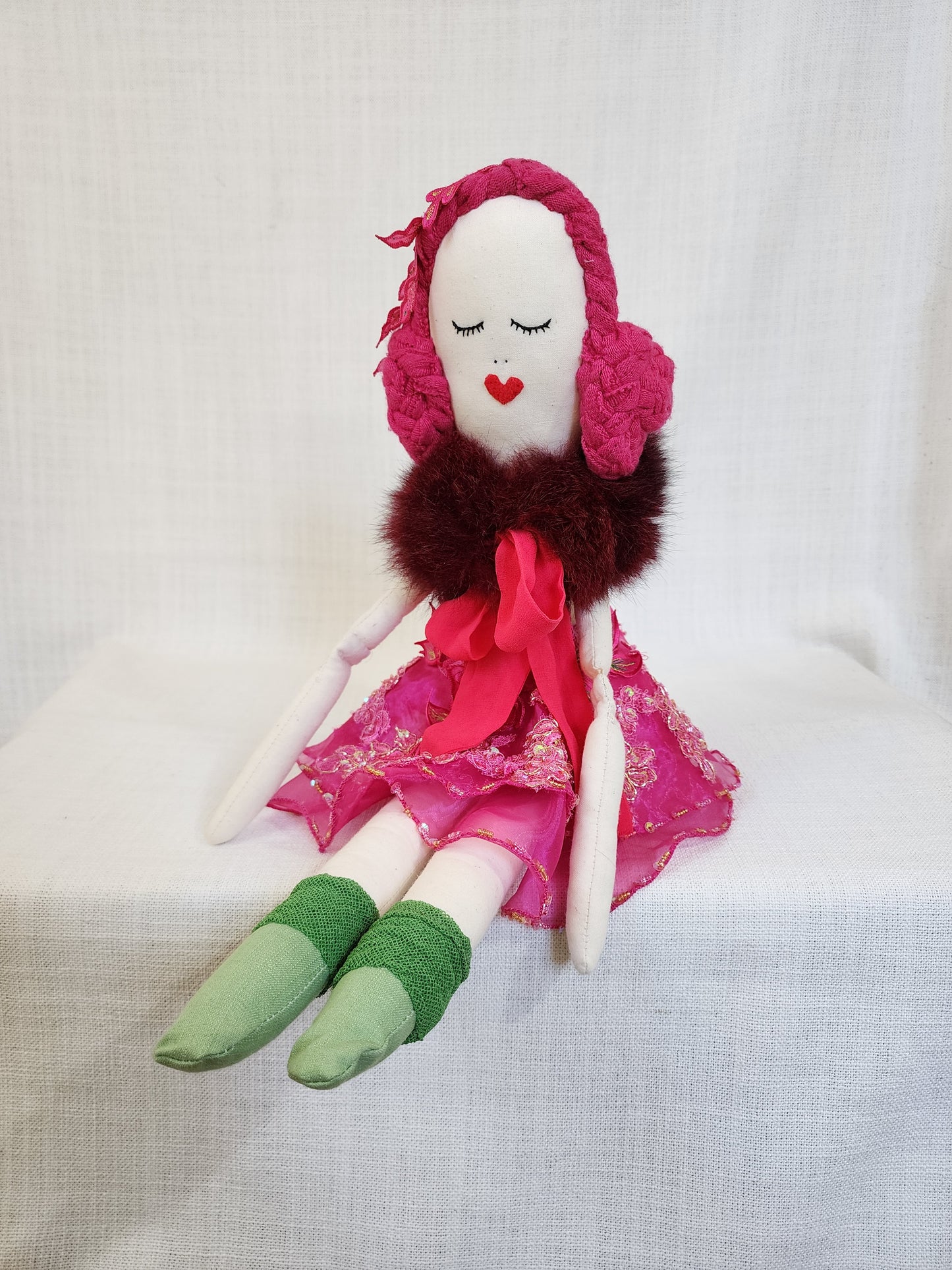 Fabric heirloom rag dolls NZ