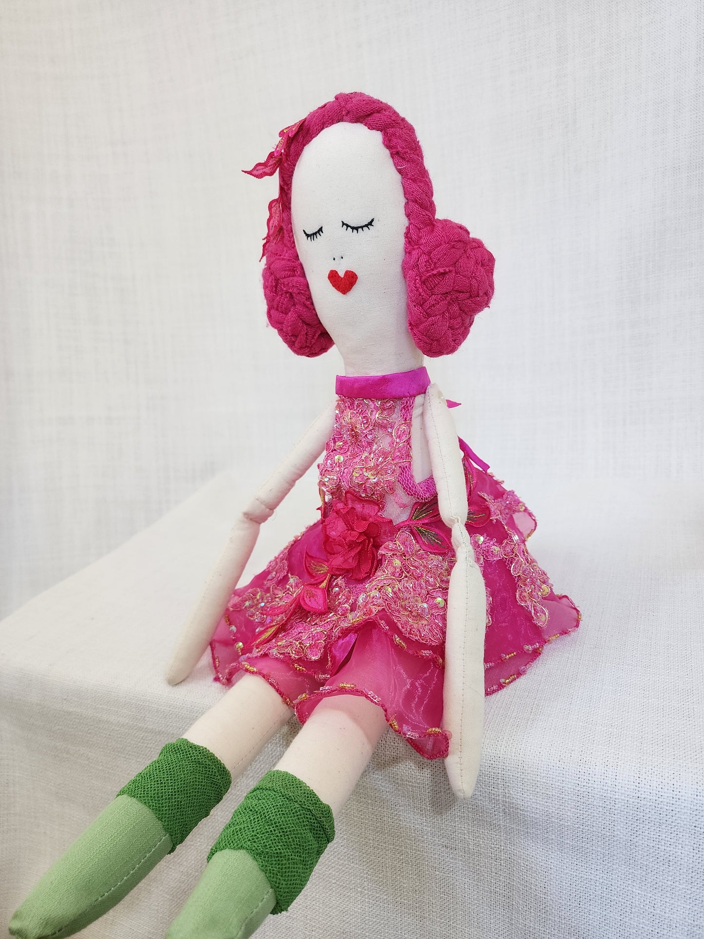 Fabric heirloom rag dolls NZ