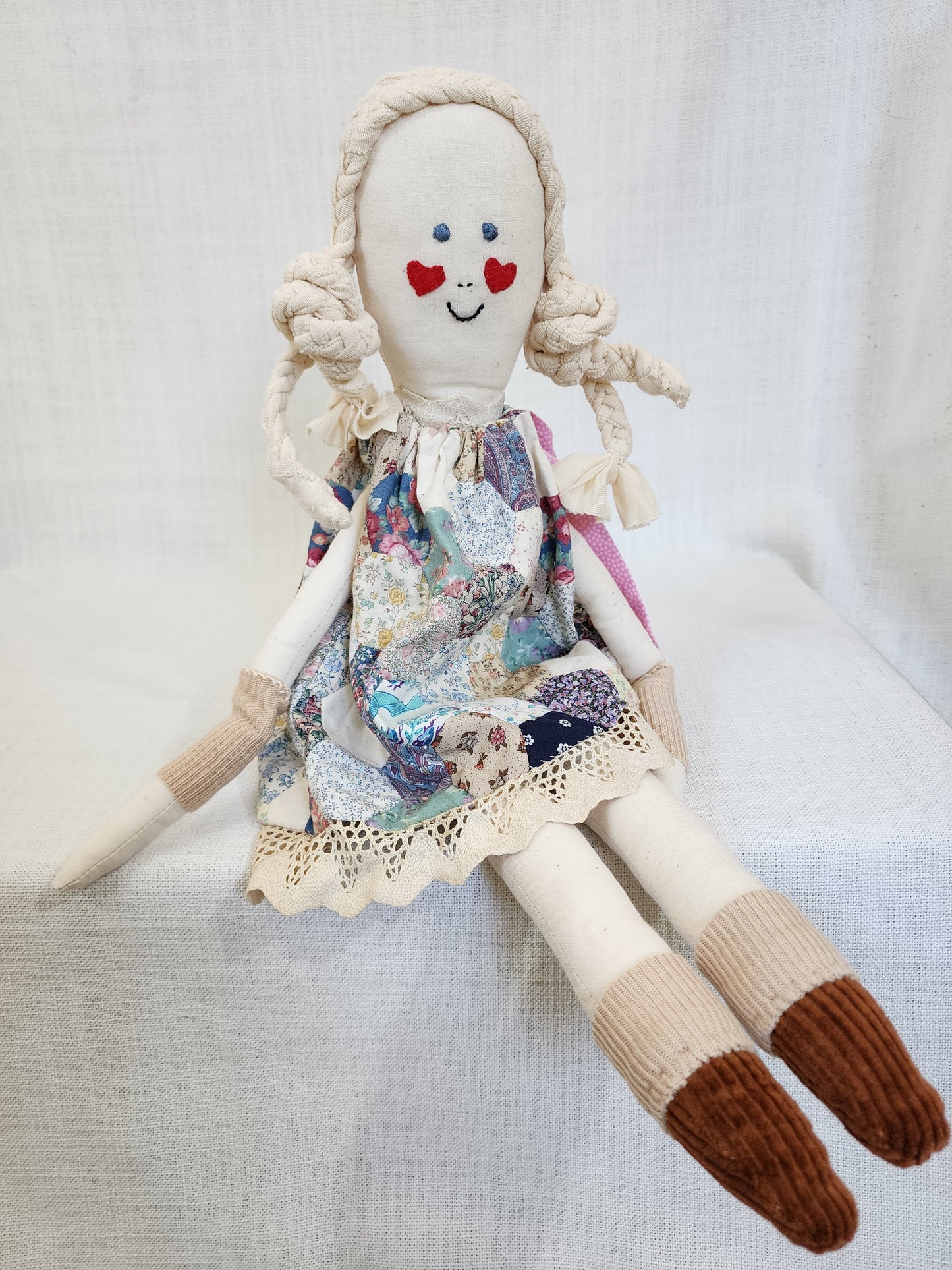 Fabric heirloom rag dolls NZ