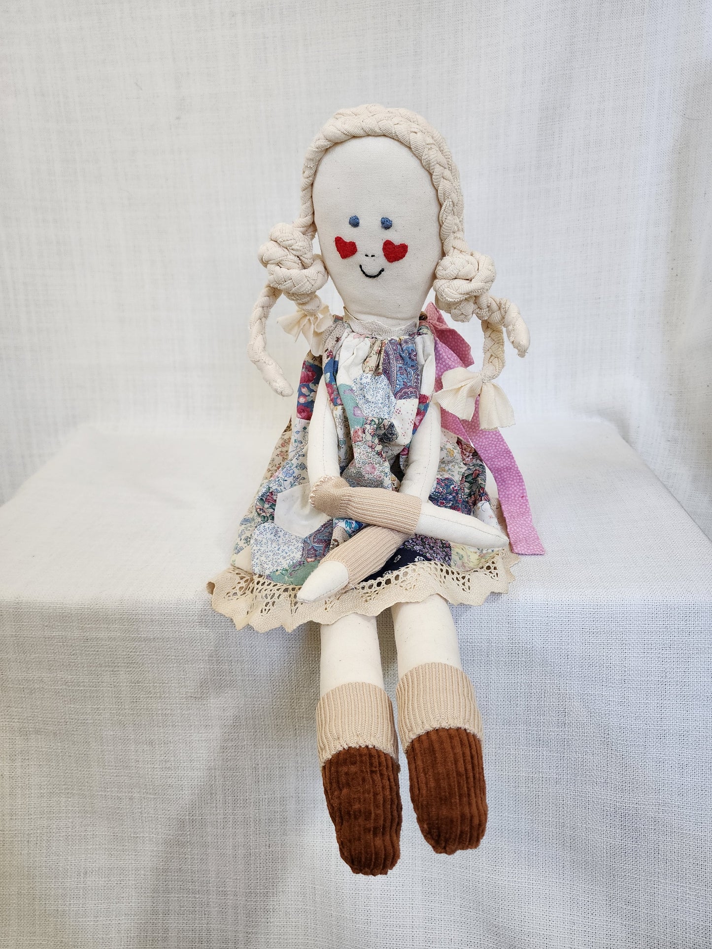 Fabric heirloom rag dolls NZ