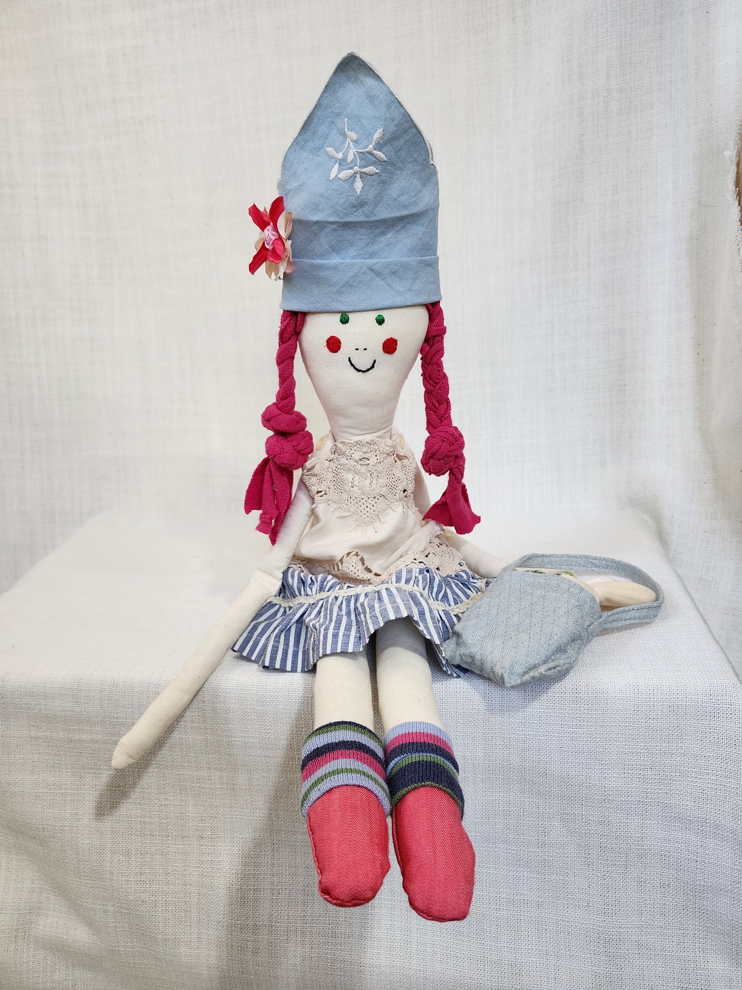 Fabric heirloom rag dolls NZ