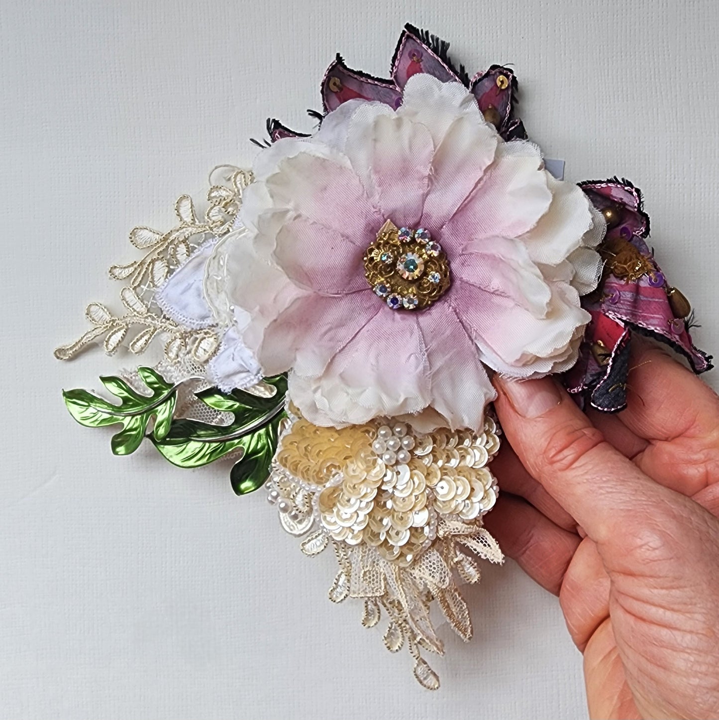 Hand-made Hair brooch
