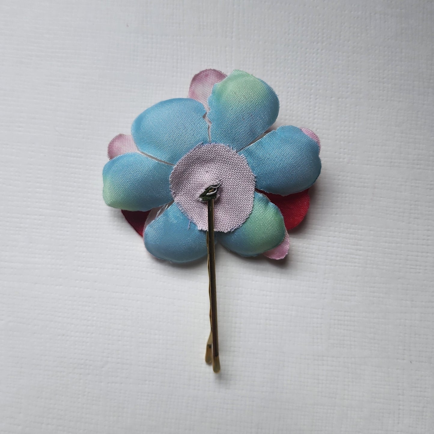 Hand-made small flower hair clip