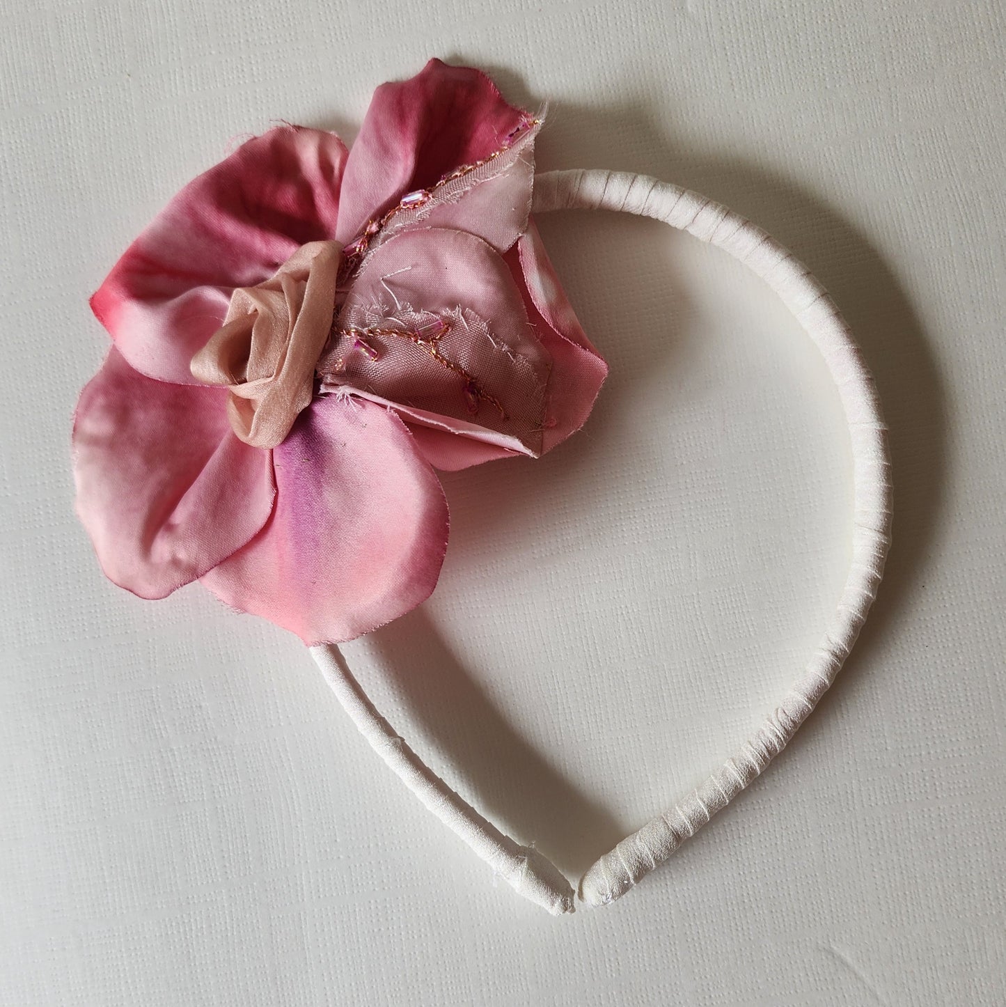 Hand-made wedding and bridal flower head band