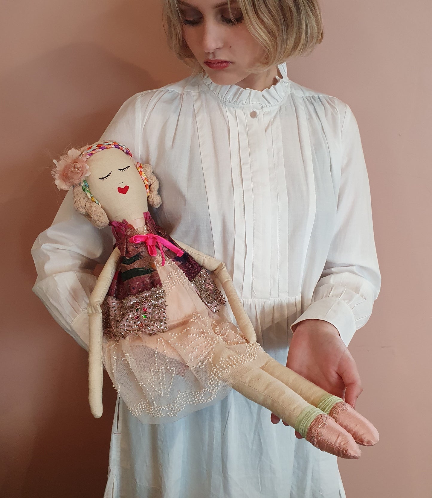 Fabric heirloom rag dolls NZ
