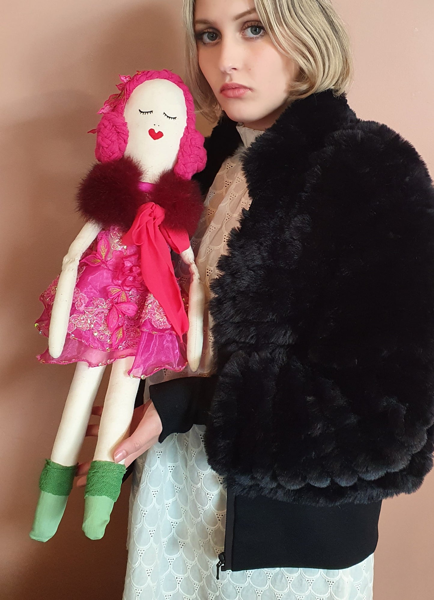 Fabric heirloom rag dolls NZ