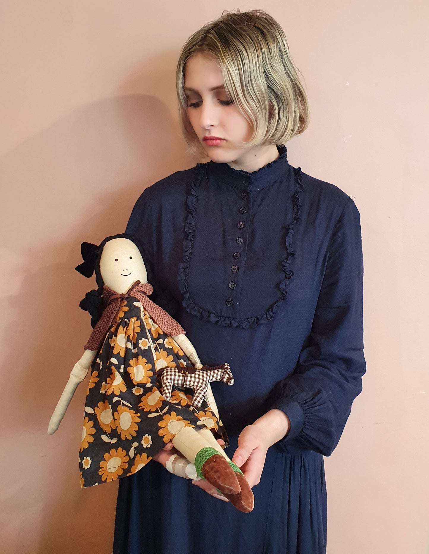 Fabric heirloom fabric dolls