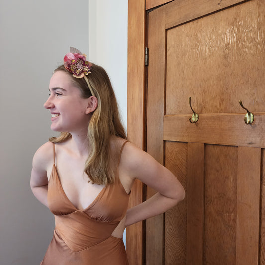 Hand-made wedding and bridal flower headband