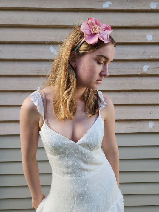Hand-made wedding and bridal flower head band