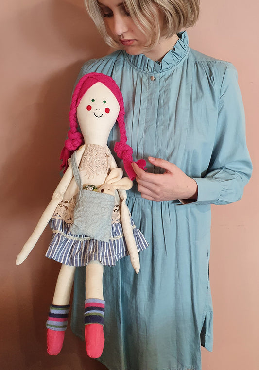 Fabric heirloom rag dolls NZ